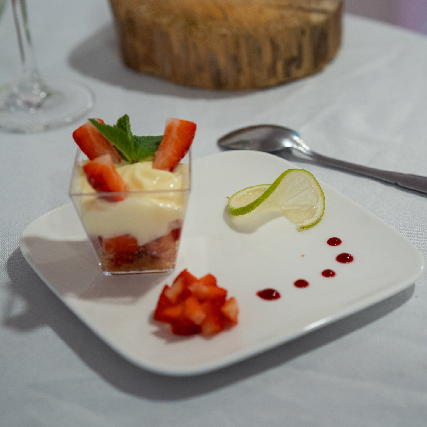 Verrine fraisier revisité - ( 10 ou +)