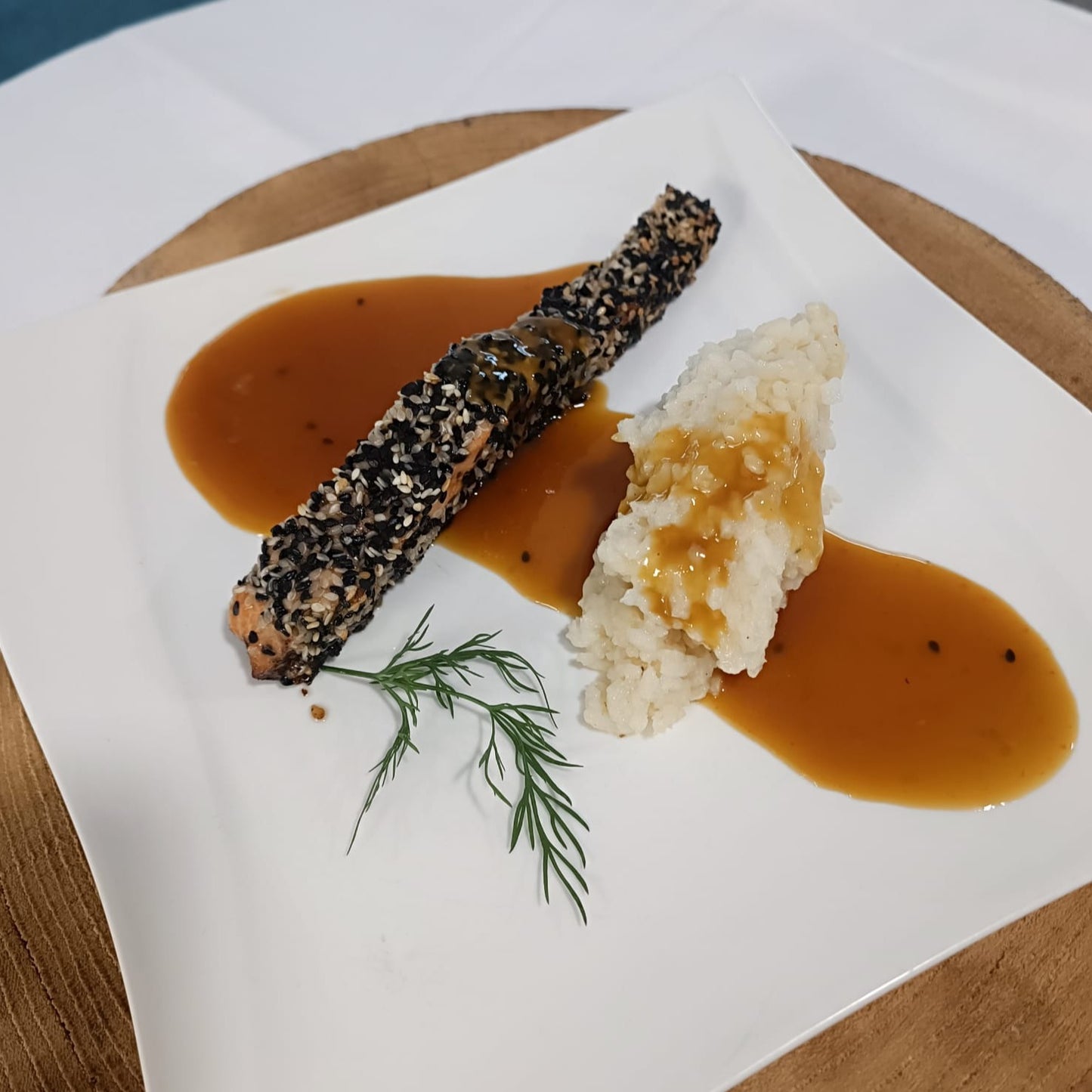 Saumon en duo de sésame